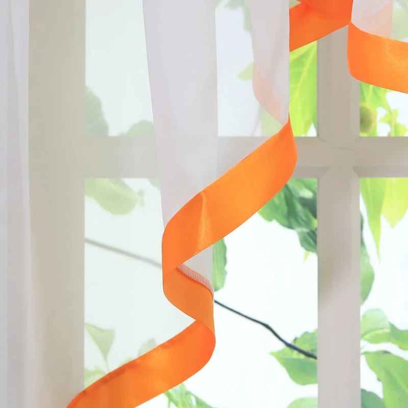 Scheibengardine mit Kräuselband / Fensterdeko Kreuzdesign 1 stück