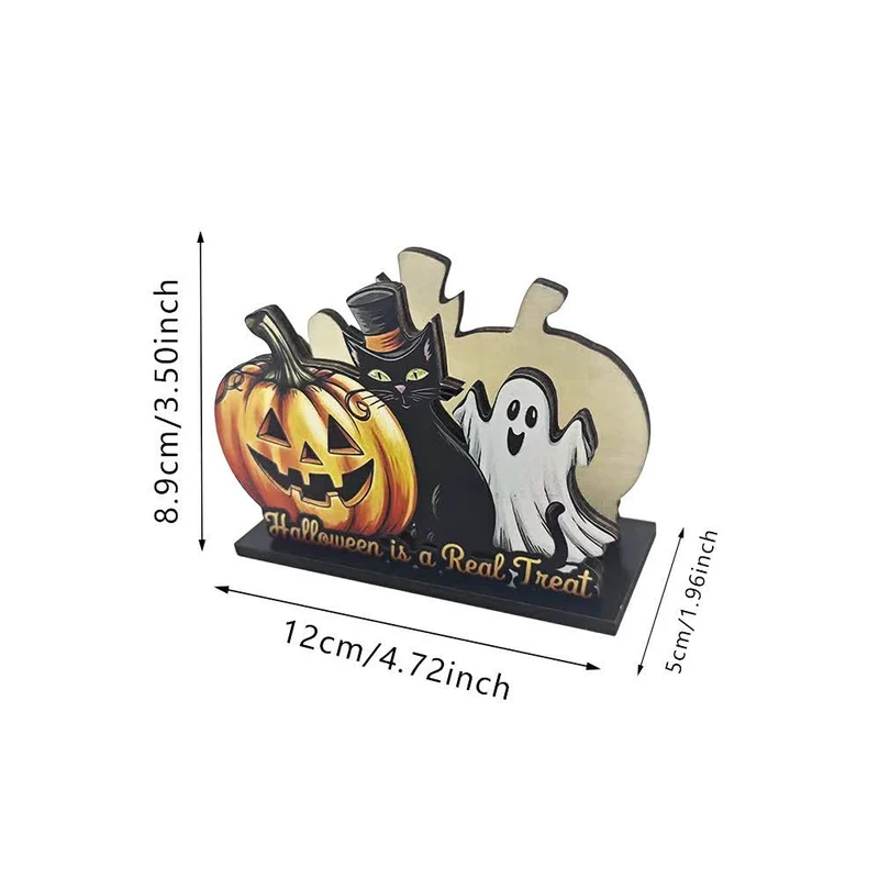 Gruseliger Serviettenhalter aus Holz für Halloween