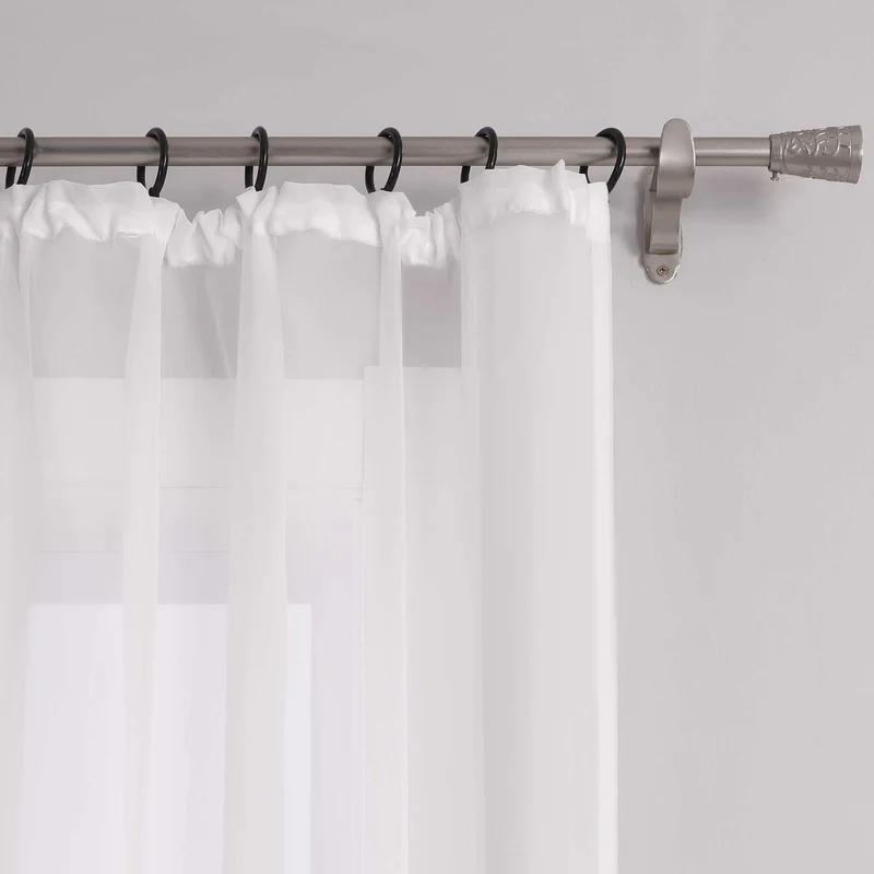 Gardine unifarbe transparent klassisch 1 stück
