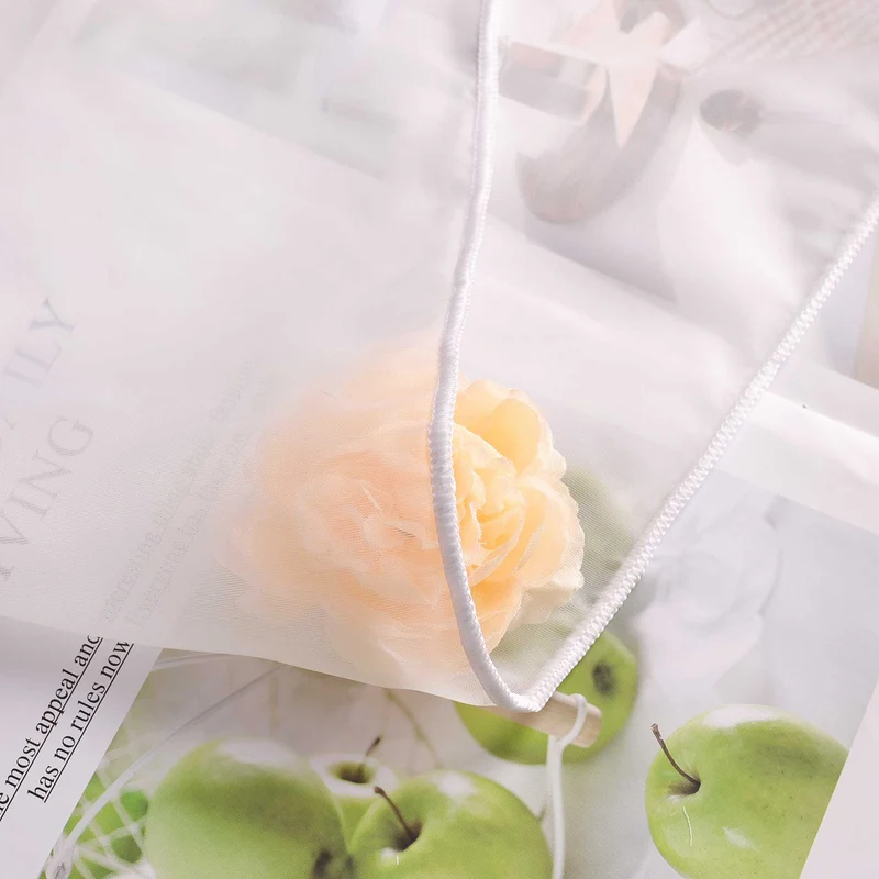 Gardine unifarbe transparent klassisch 1 stück