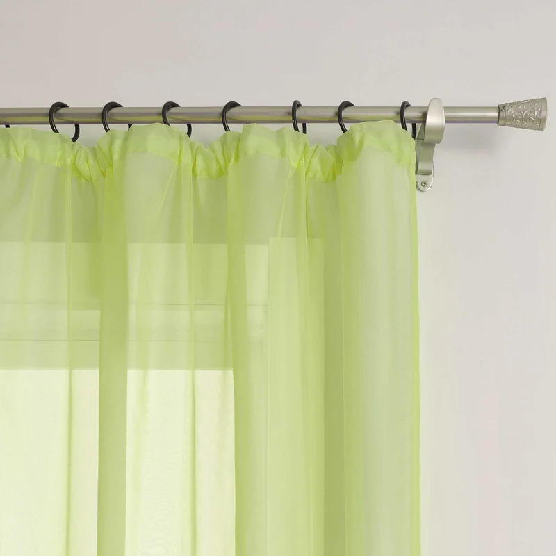 Gardine unifarbe transparent klassisch 1 stück