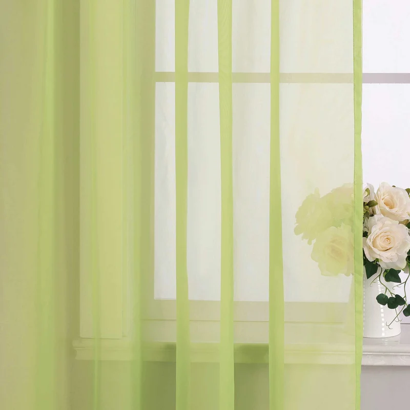 Gardine unifarbe transparent klassisch 1 stück