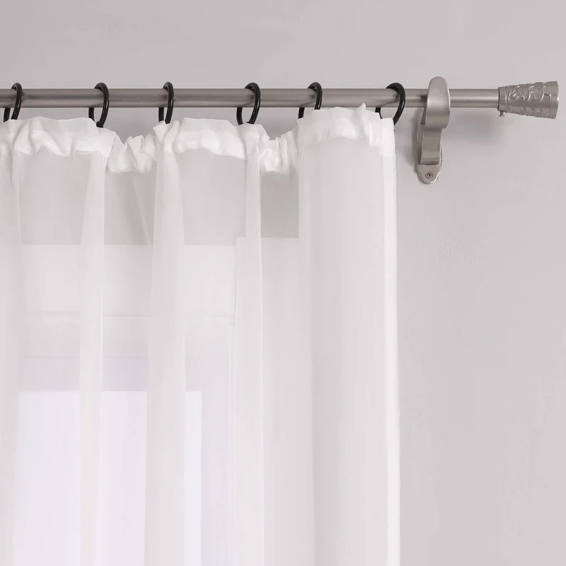Gardine unifarbe transparent klassisch 1 stück