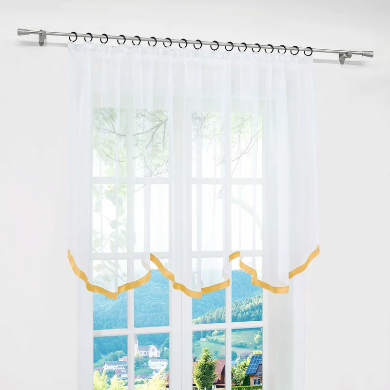 Multifunktionsgardine transparent Fensterdeko 1 stück