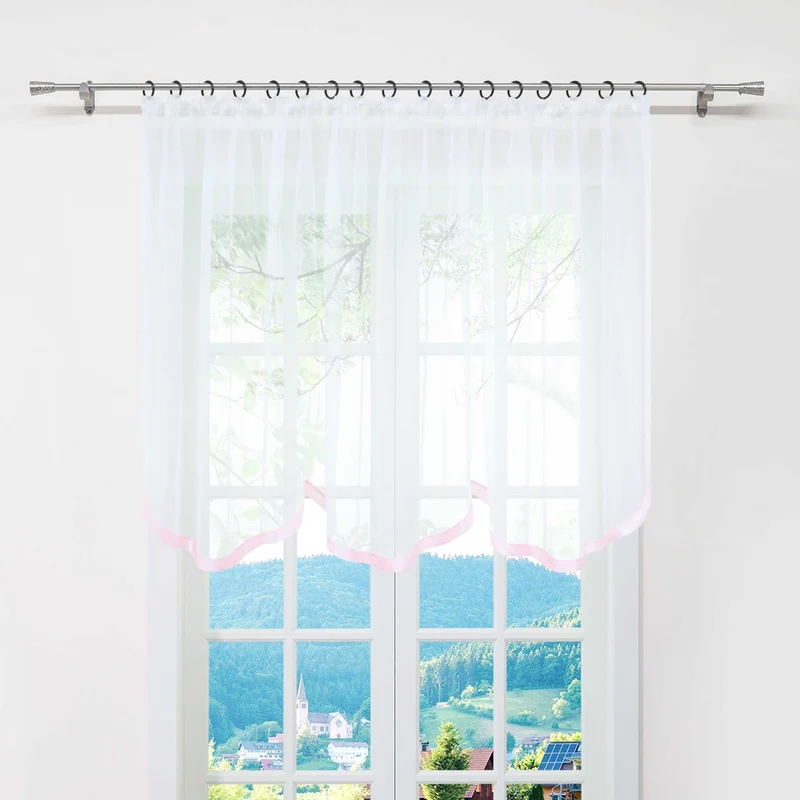 Multifunktionsgardine transparent Fensterdeko 1 stück