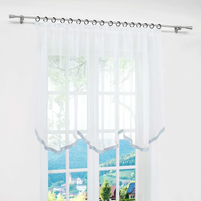 Multifunktionsgardine transparent Fensterdeko 1 stück