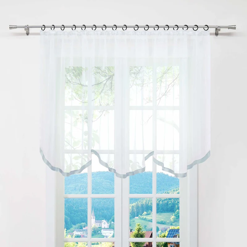 Multifunktionsgardine transparent Fensterdeko 1 stück