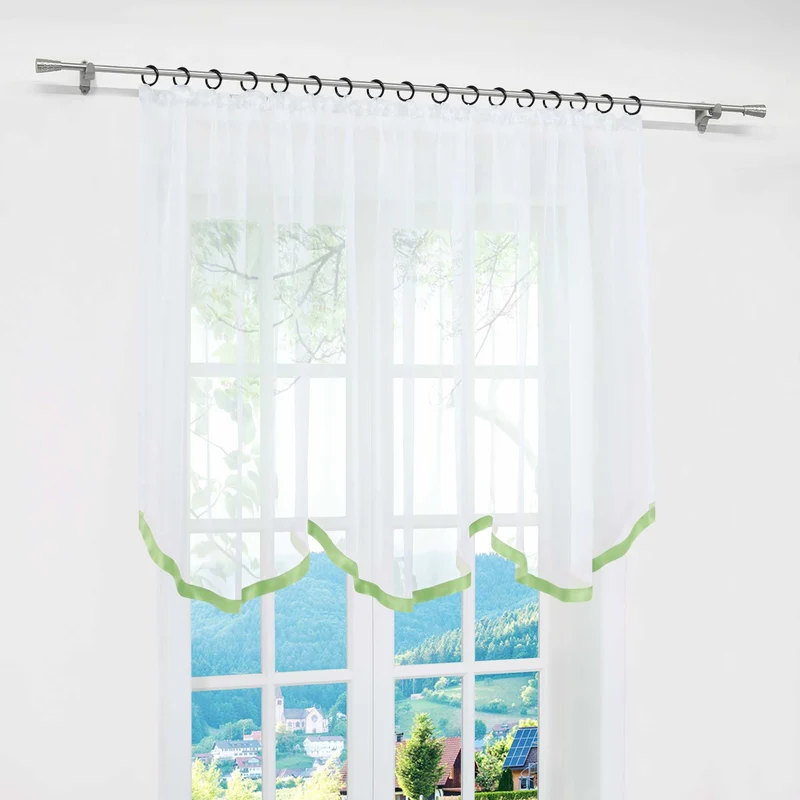 Multifunktionsgardine transparent Fensterdeko 1 stück