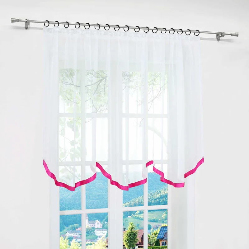 Multifunktionsgardine transparent Fensterdeko 1 stück