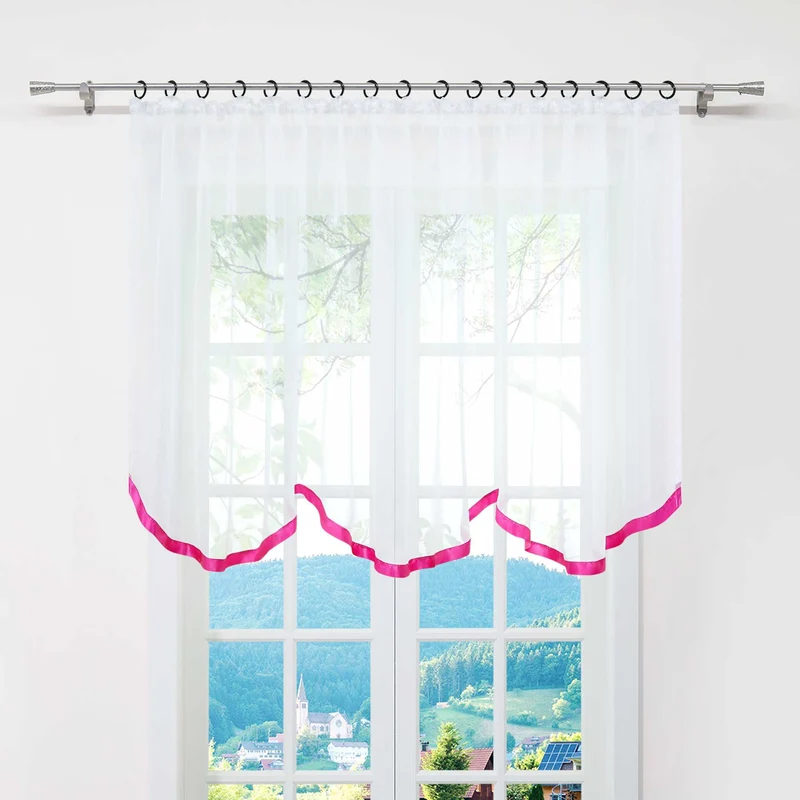 Multifunktionsgardine transparent Fensterdeko 1 stück