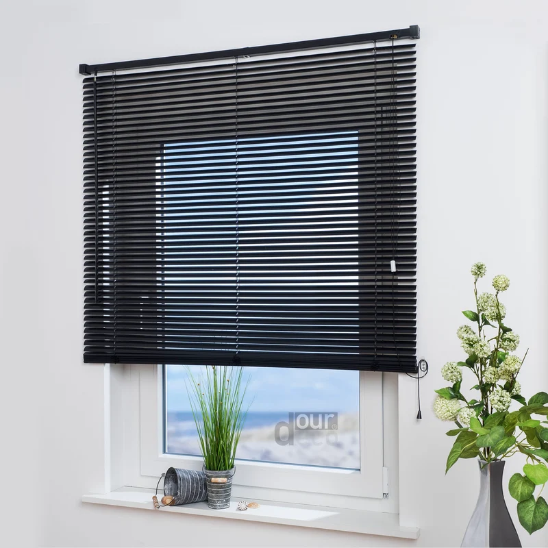 ourdeco® Jalousie aus PVC für Fenster und Türen, verschiedene Farben und Größen, einfache Montage an Wand oder Decke
