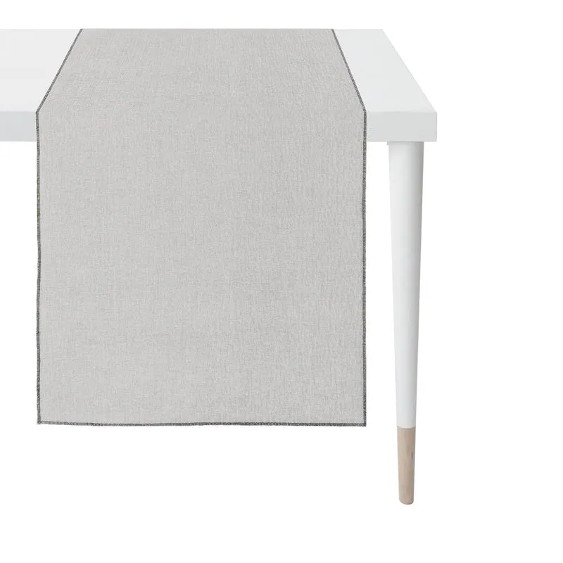 APELT Stone Läufer Struktur-Uni mit Kettelrand