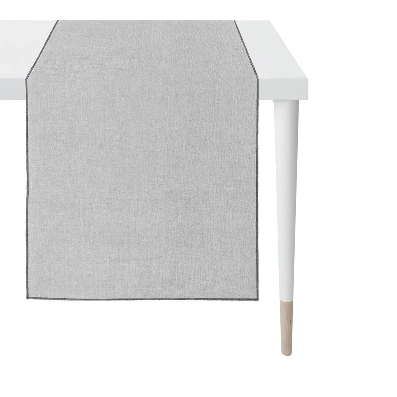APELT Stone Läufer Struktur-Uni mit Kettelrand