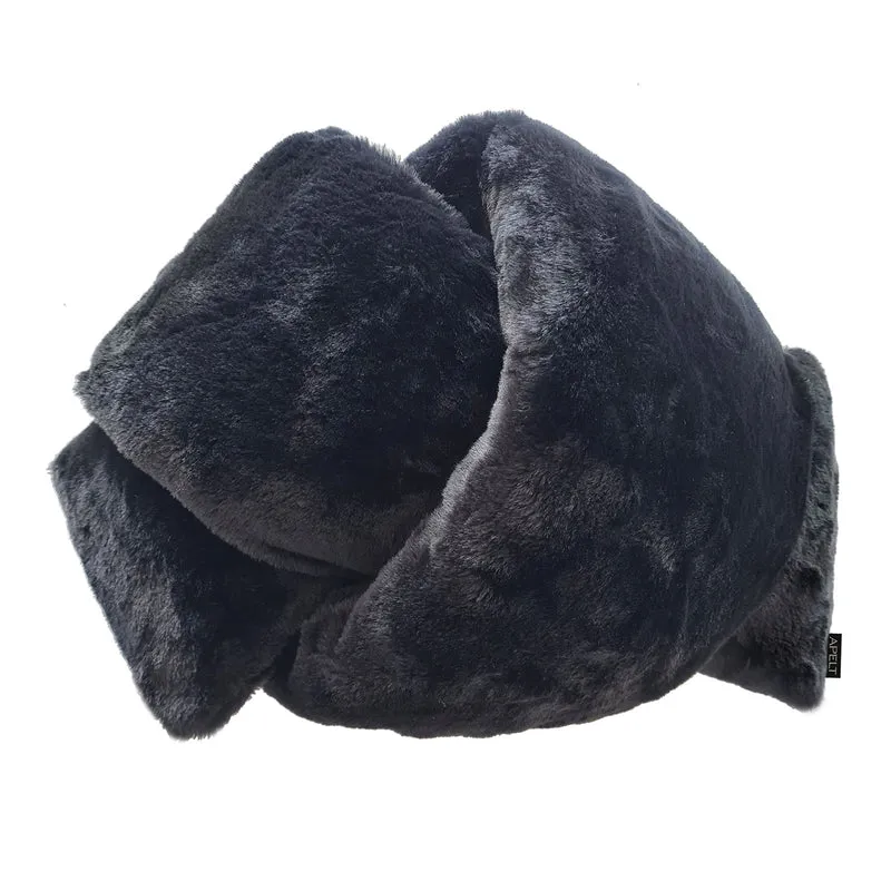 APELT Maurice Knotenkissen weicher Fake Fur Uni