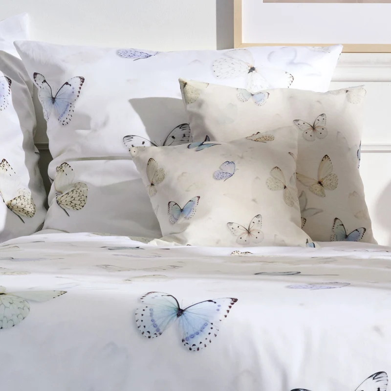 APELT Papillon Bettwäsche Baumwoll-Satin Filigrane Schmetterlinge