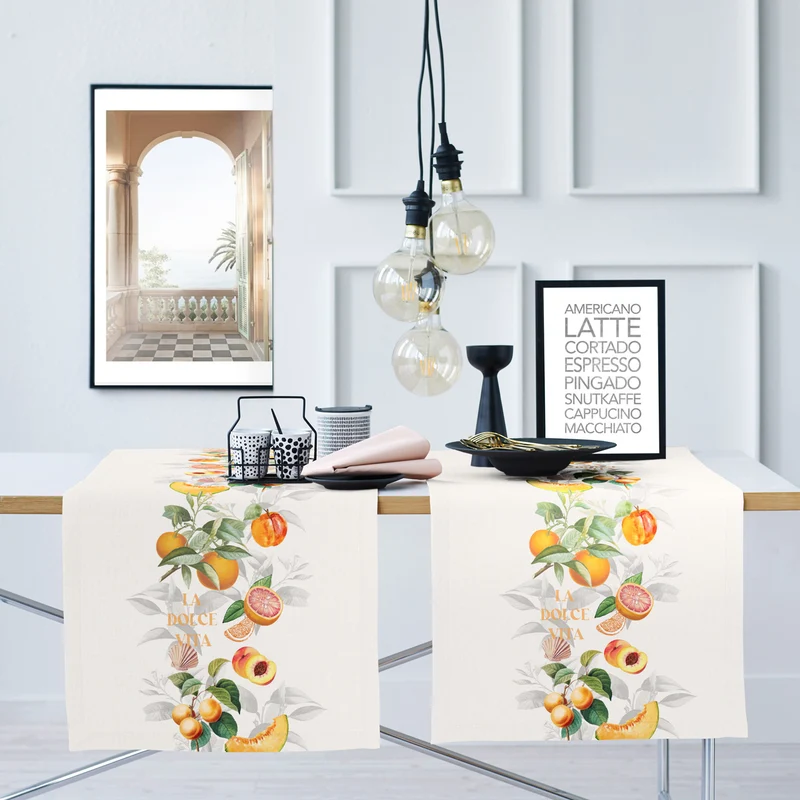 APELT 6752 Läufer Citrusfrüchte, Melone und Pfirsich