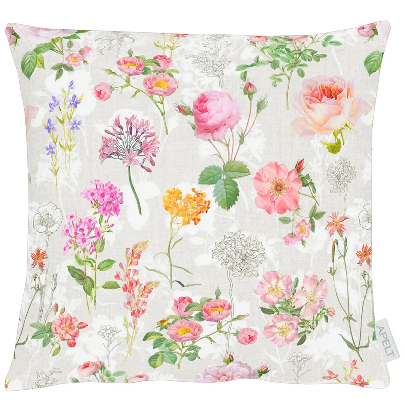 APELT 6750 Kissen Trendige Blumen, Streublumen