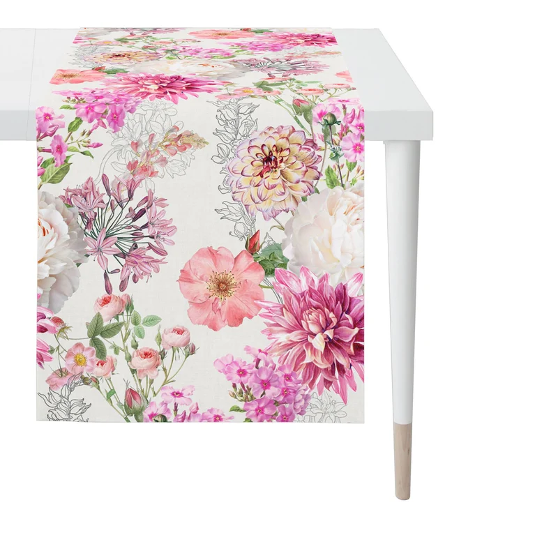 APELT 6748 Läufer Sommerblumen all-over
