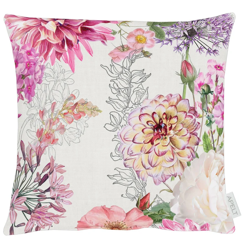 APELT 6748 Kissen Sommerblumen all-over
