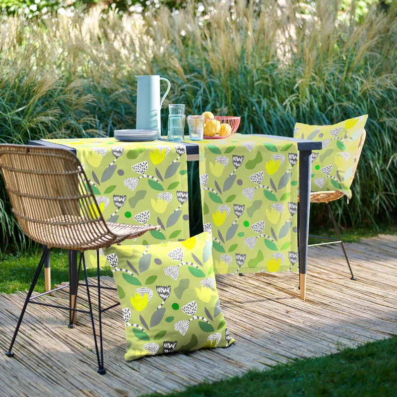 APELT 3807 Kissen Grafisches all-over Outdoor mit Fleckschutz