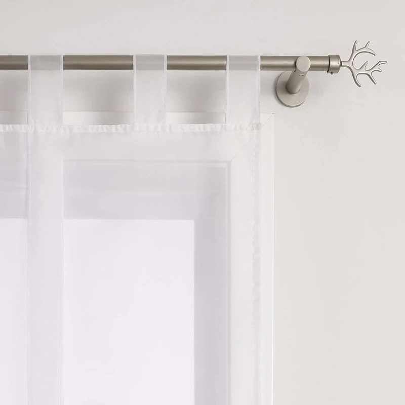 Rollo mit Schleifendesign transparent hochziehbar Fensterdeko 1 Stück