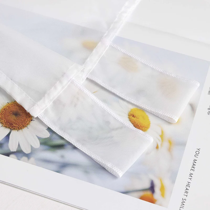 Rollo mit Schleifendesign transparent hochziehbar Fensterdeko 1 Stück