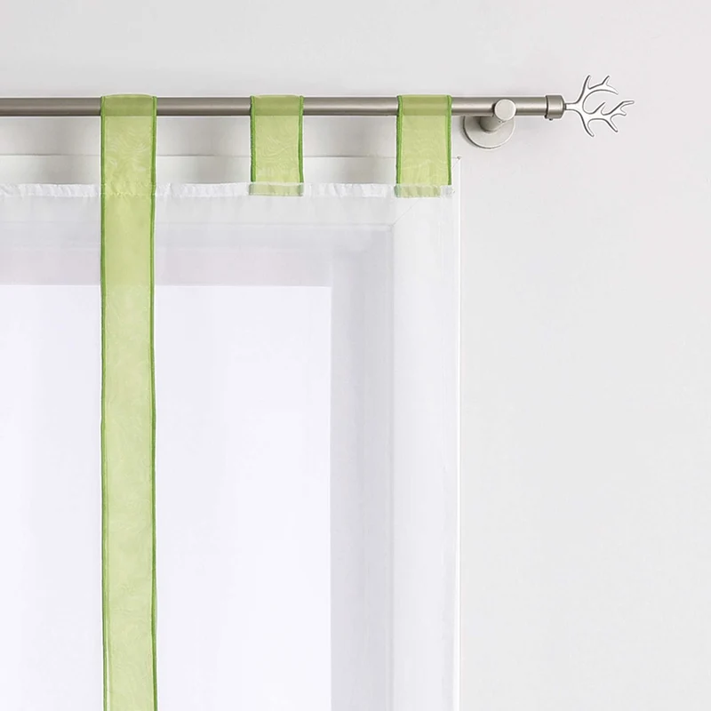 Rollo mit Schleifendesign transparent hochziehbar Fensterdeko 1 Stück