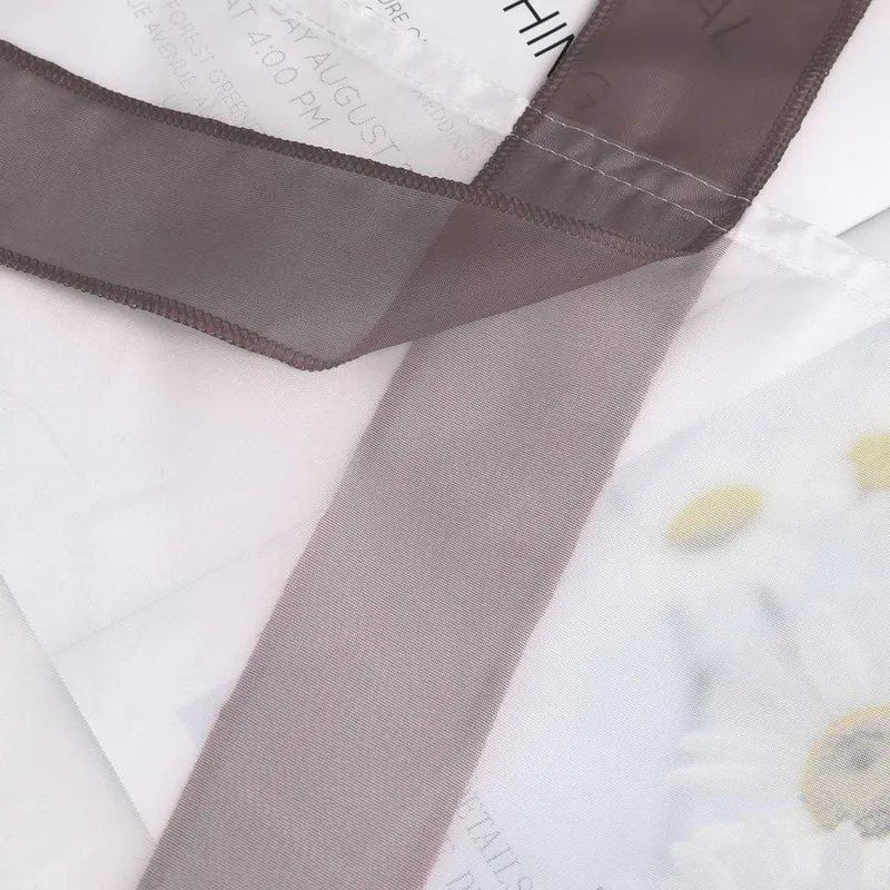 Rollo mit Schleifendesign transparent hochziehbar Fensterdeko 1 Stück