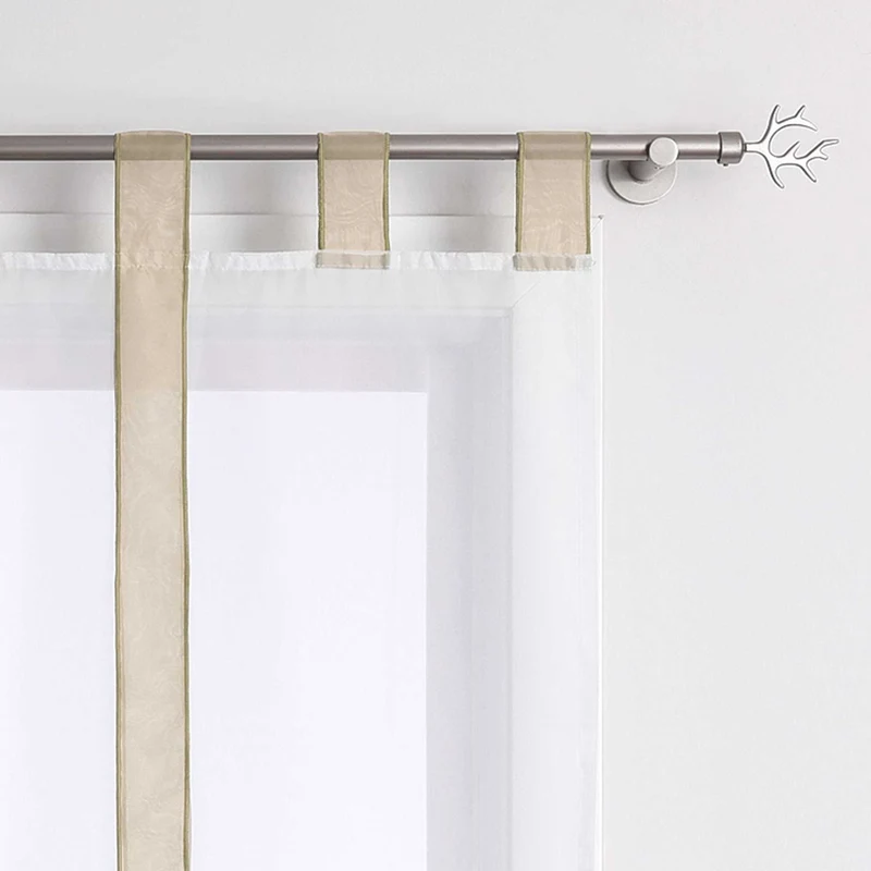 Rollo mit Schleifendesign transparent hochziehbar Fensterdeko 1 Stück