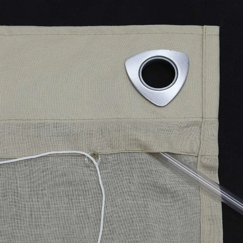 Rollo mit U-Haken gestreifte Muster Unifarbe 1 stück