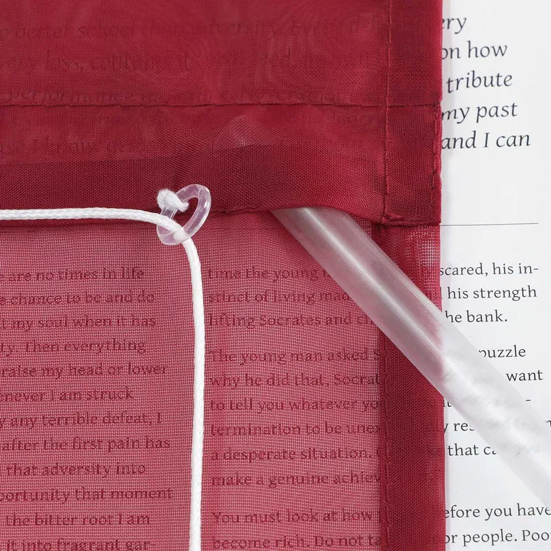 Rollo Voile Raffgardinen für Küche Transparent 1 Stück