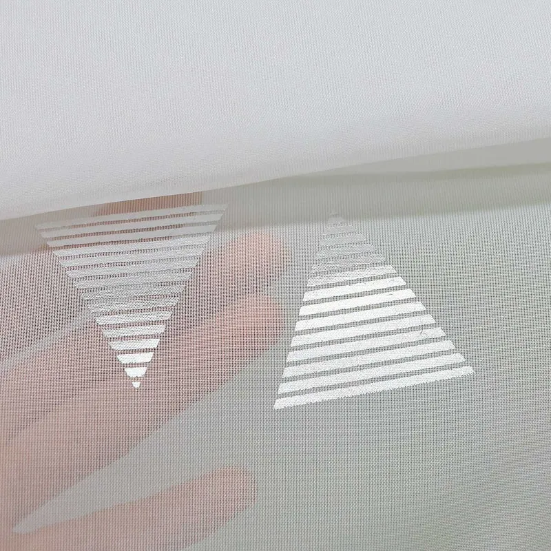 Rollo ohne Bohren mit Hakenaufhängung Voile Ösenrollo mit Glanzdruck 1 Stück