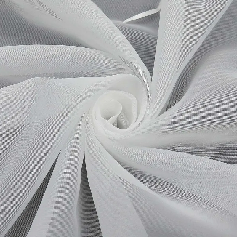 Rollo ohne Bohren mit Hakenaufhängung Voile Ösenrollo mit Glanzdruck 1 Stück