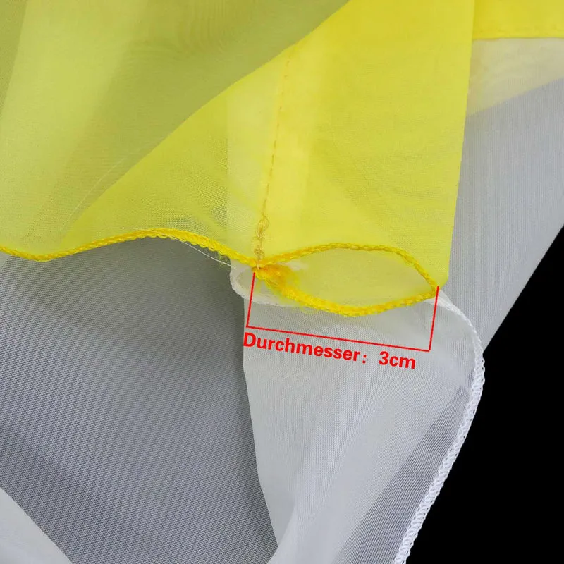 Scheibengardine durch Tunnelzug Voile Bistrogardinen mit Quaste 1 Stück