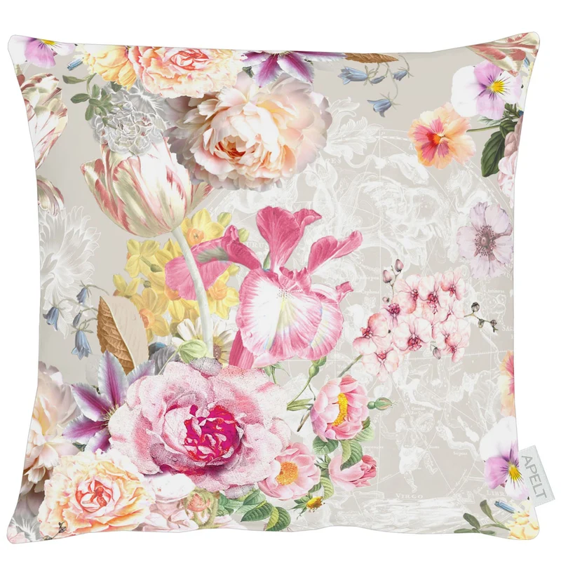 APELT 5451 Kissen Blumen-Motiv