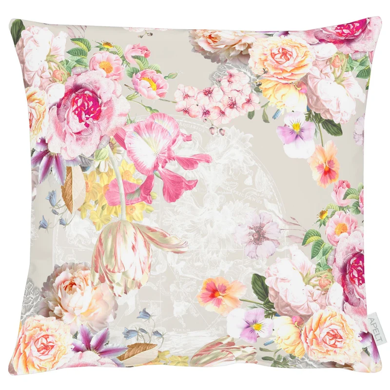 APELT 5451 Kissen Blumen-Motiv