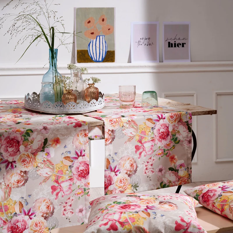 APELT 5451 Kissen Blumen-Motiv