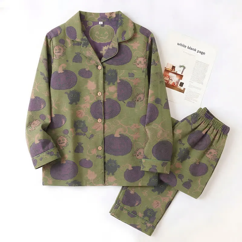 Verspieltes Halloween-Kürbis-Loungewear-Set