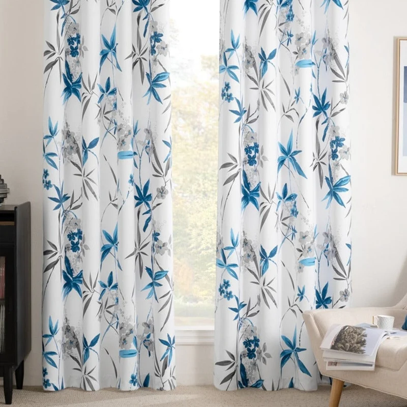 Vorhang Bryne mit floralem Bambus-Design