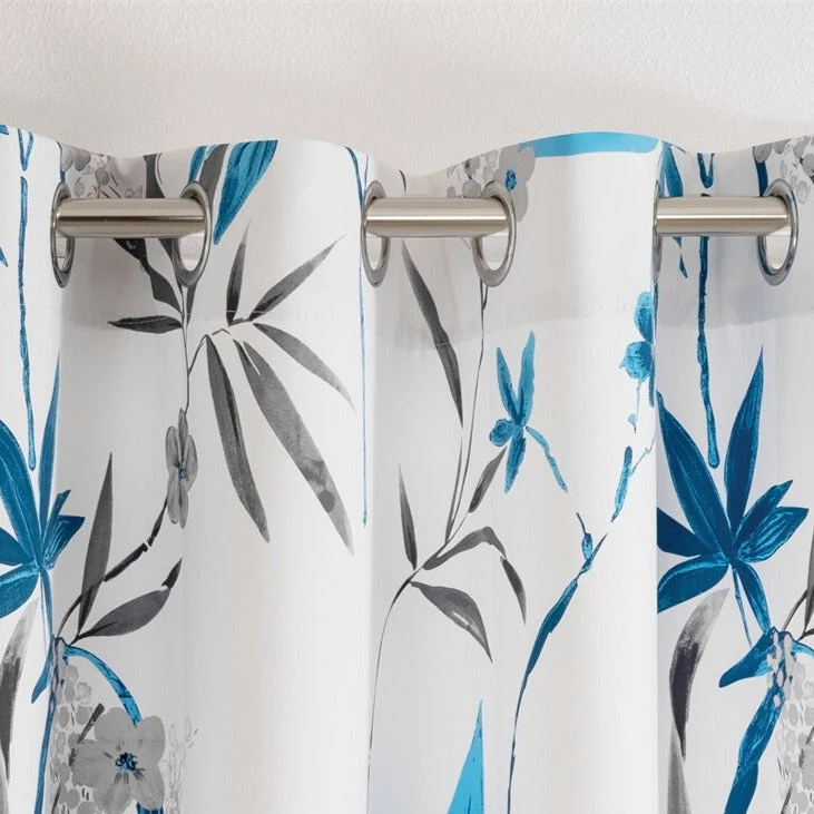 Vorhang Bryne mit floralem Bambus-Design
