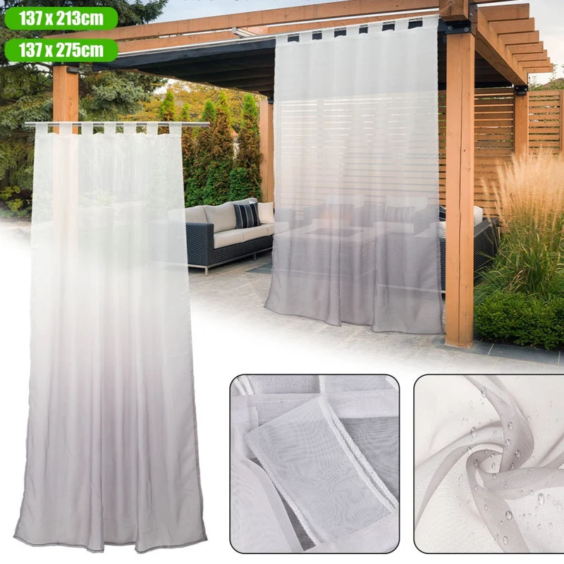 Outdoor-Gardine Dalina mit Farbverlauf
