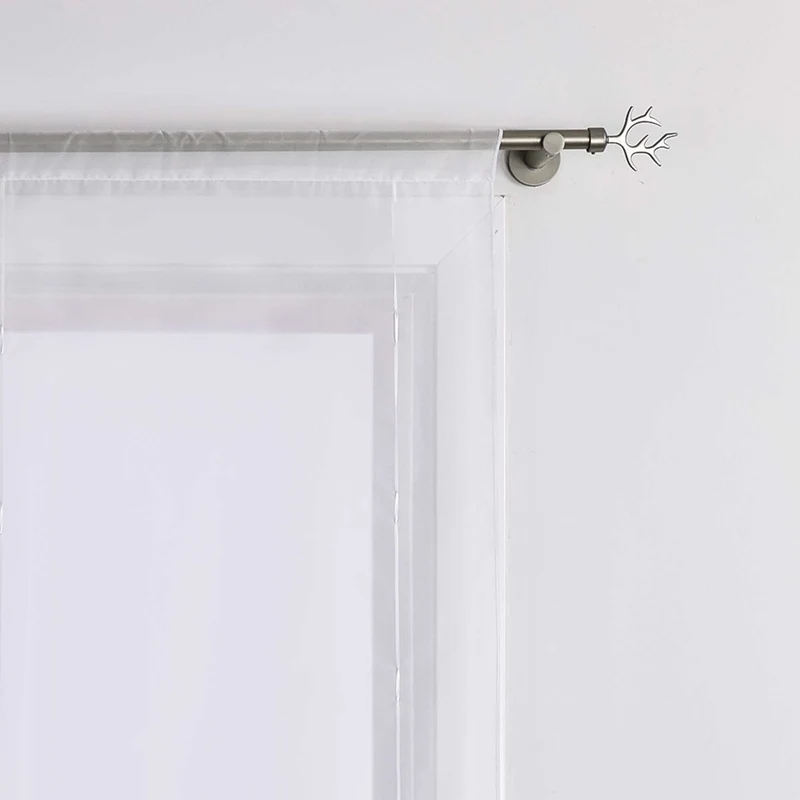 Rollo mit Blumenmuster Modern Transparent 1 Stück