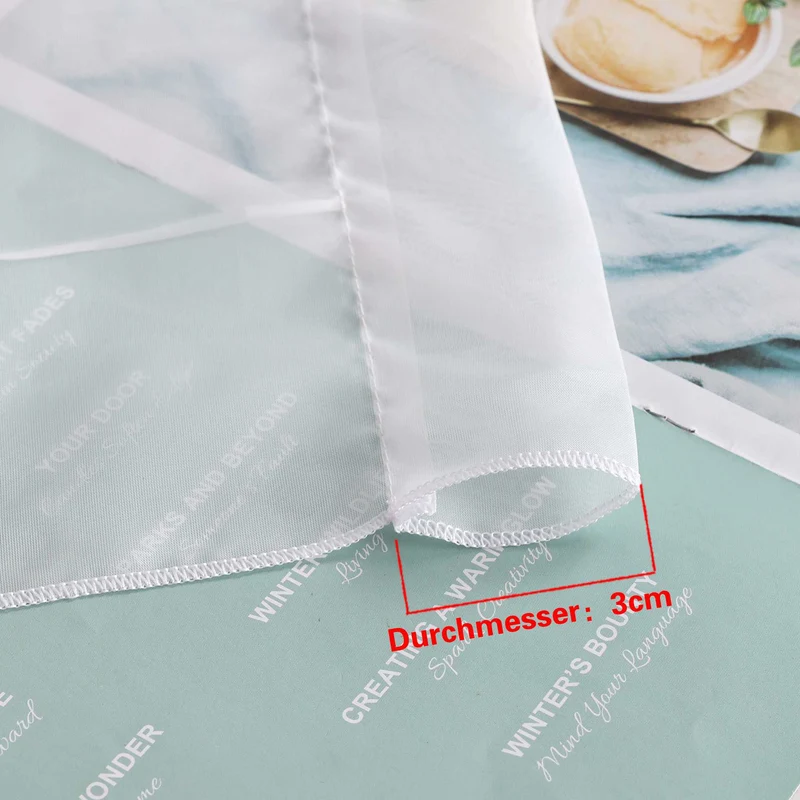 Rollo mit Blumenmuster Modern Transparent 1 Stück