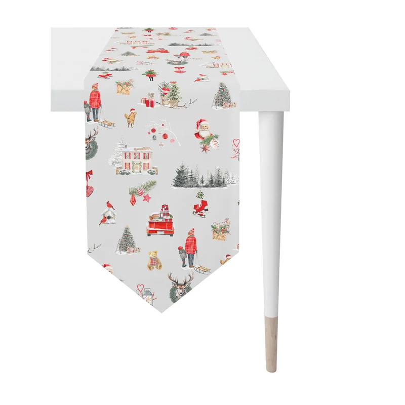 APELT 5821 Tischband Christmas-all-over