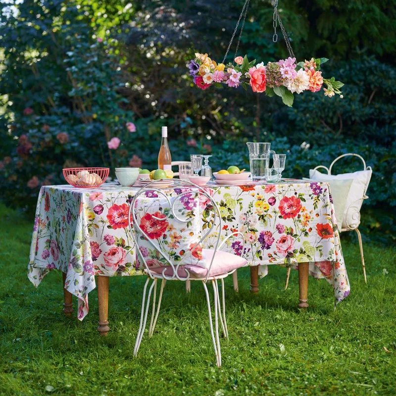 APELT 6850 Schürze Sommerblütenmotiv
