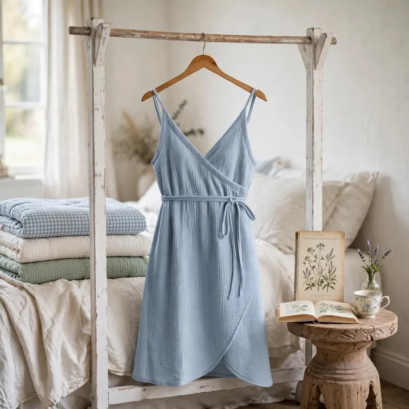 Unifarbenes ärmelloses Loungekleid