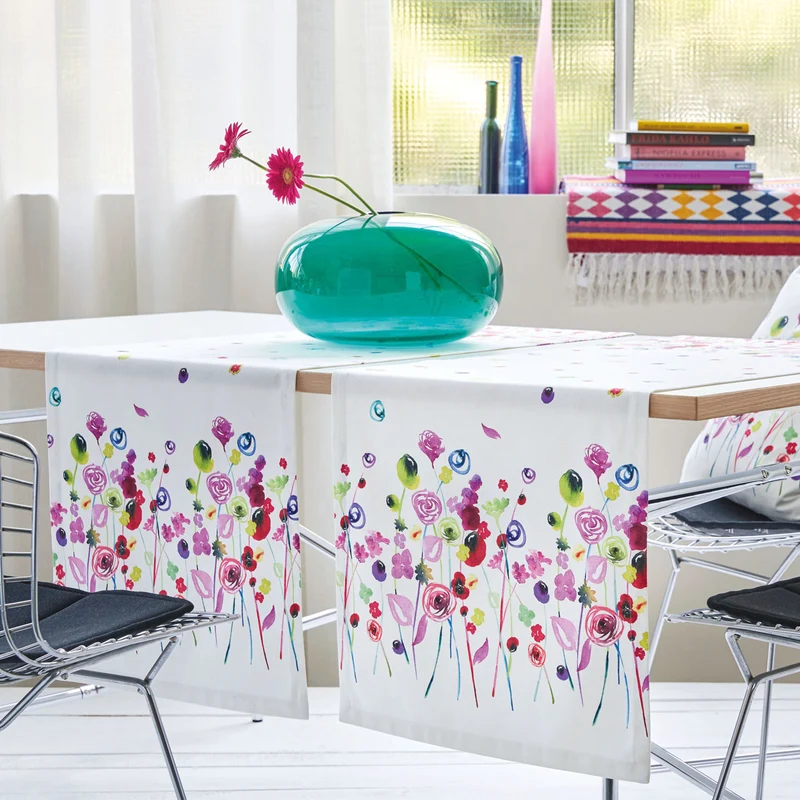 APELT 3945 Kissen aquarellisierte Blüten