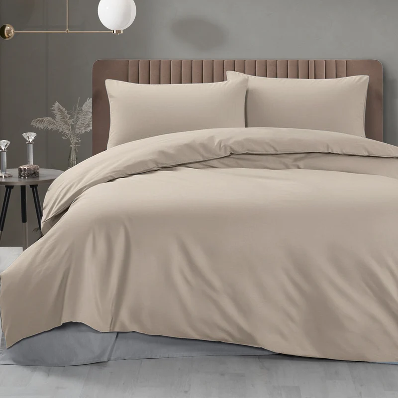 DecoHomeTextil Bettwäsche Set Bettgarnitur mit Reißverschluss Polycotton Uni