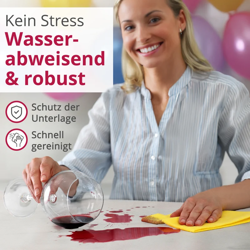 Tischdecke Rolle Vliesstoff Tischläufer Vlies wasserabweisend
