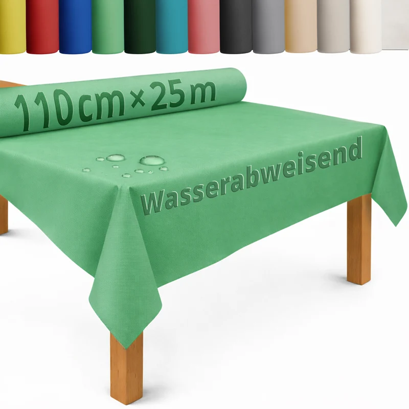 Tischdecke Rolle Vliesstoff Tischläufer Vlies wasserabweisend